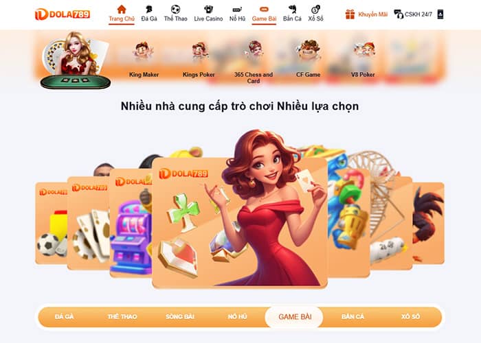 Các bước tham gia đặt cược tại Game Bài DOLA789